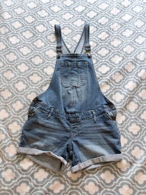 Sonoma Matenity Denim Short Overalls Light Blue Size 8